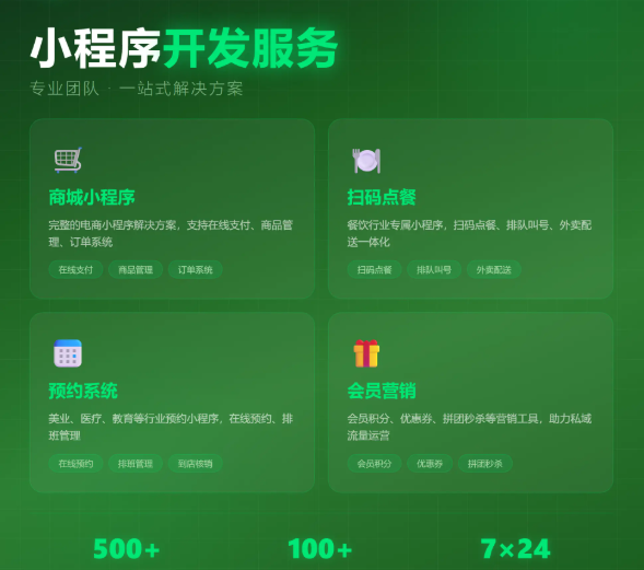 微信小程序定制设计
